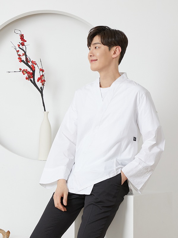 히든스냅 쿨 일식복 / 코지화이트(바이오워싱)