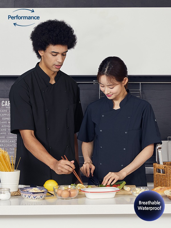 더블스냅 숨쉬는 방수 조리복