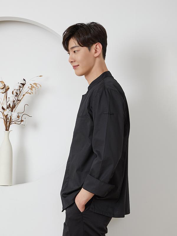 히든스냅 셔츠형 조리복 