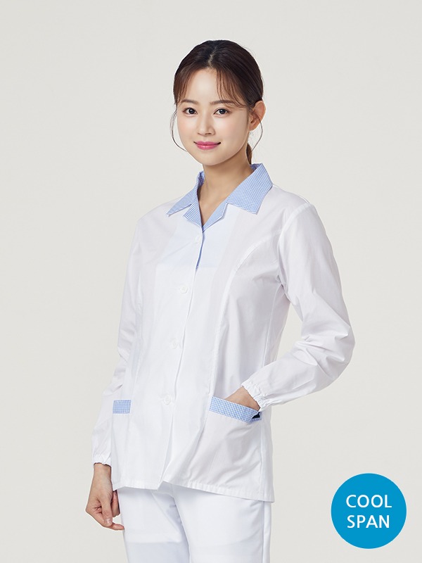긴팔 TC45수 쿨스판 위생복 셔츠(여성용)