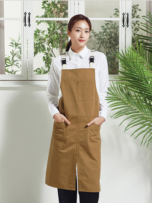 H형 버클업2 옥스포드 앞치마