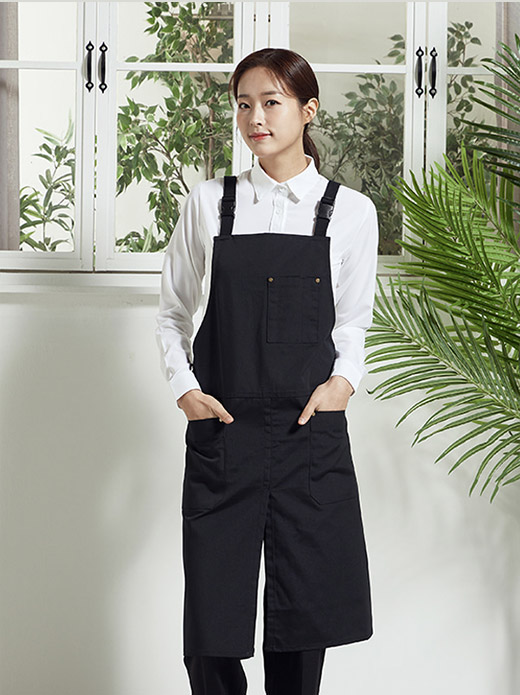 H형 버클업2 옥스포드 앞치마
