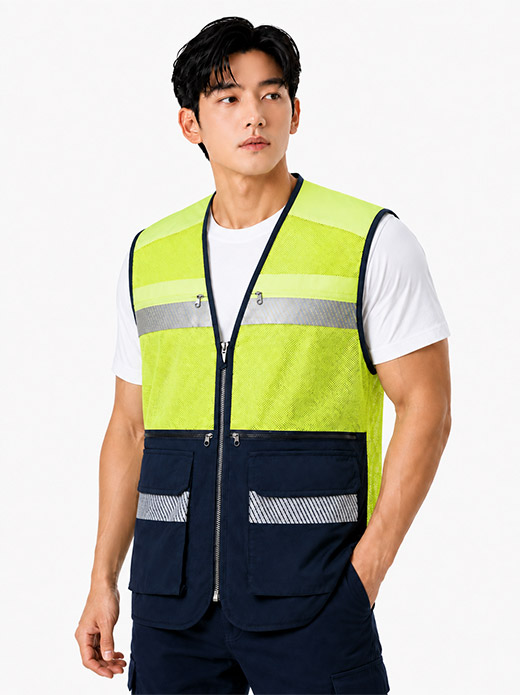 형광 메쉬 세이프 조끼 PR806