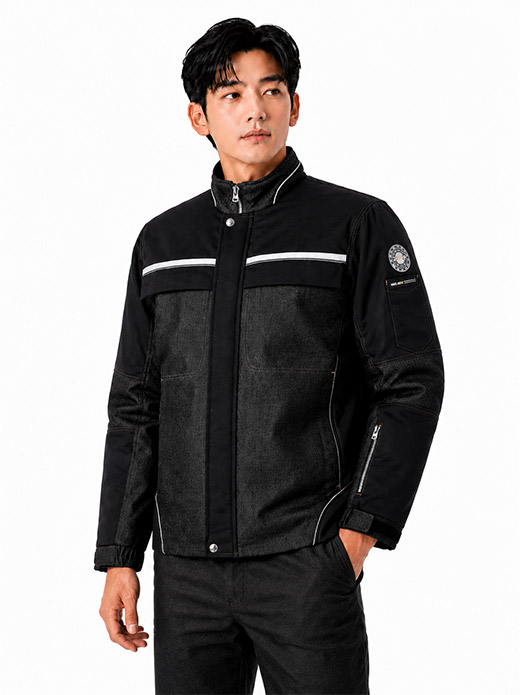 블랙진 패딩 점퍼 PR701