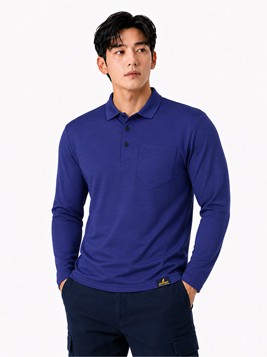 네이비 제전 긴팔 티셔츠 CT631
