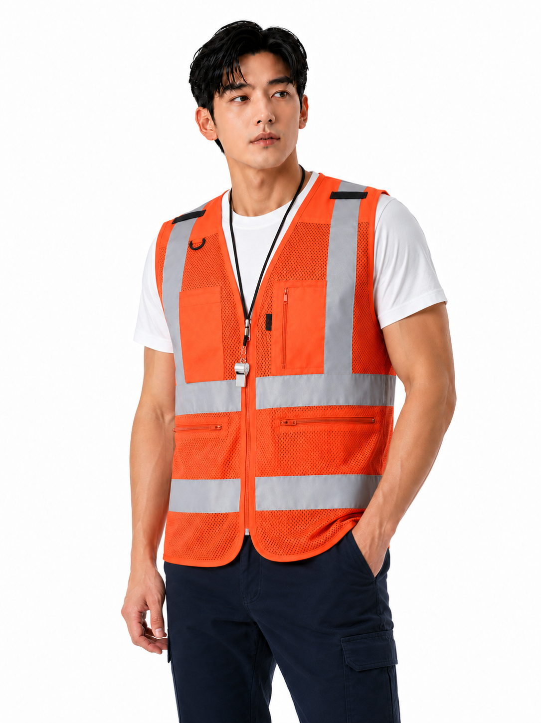 야간시별 신호수 메쉬 조끼 TBS-5013