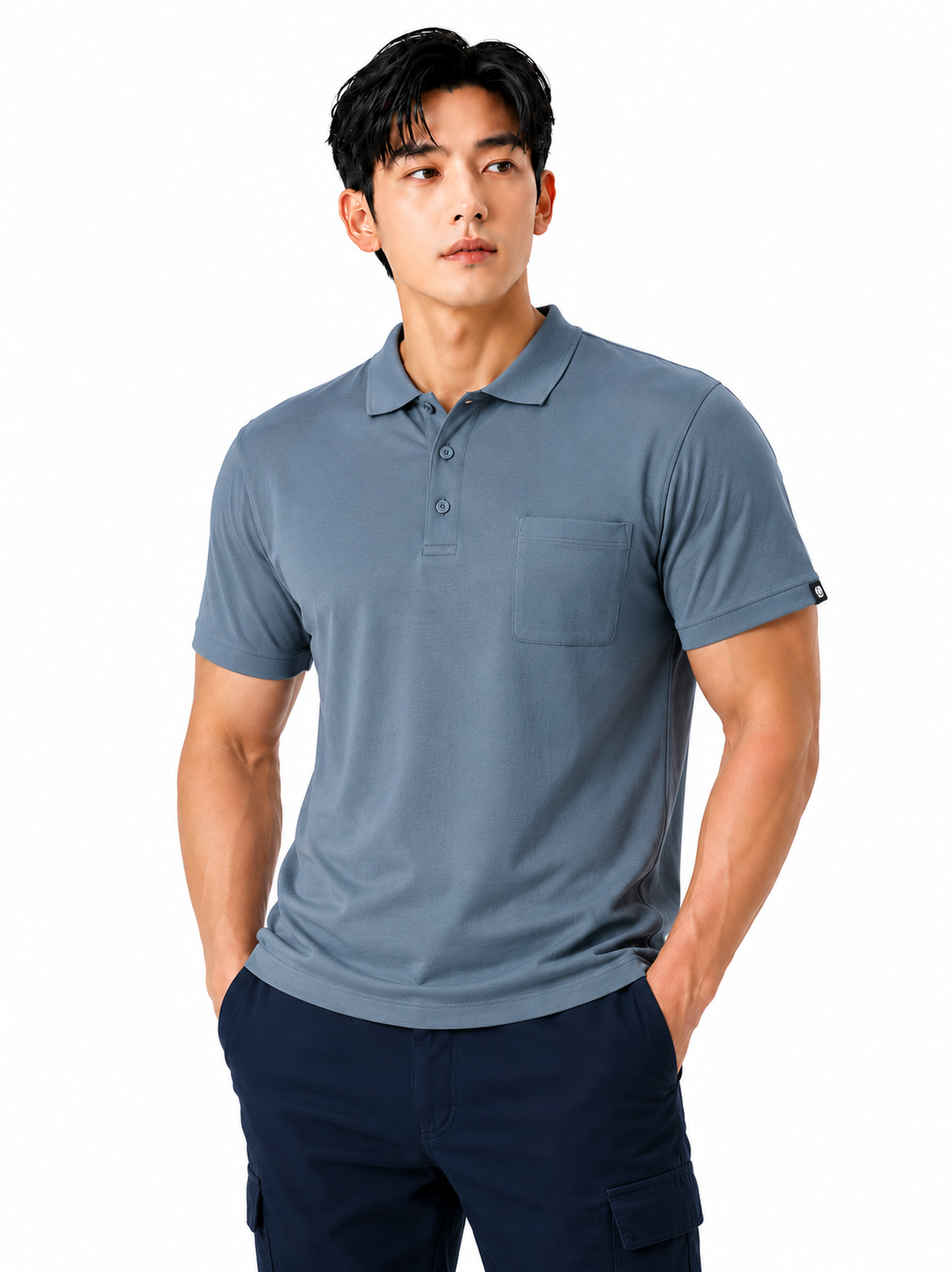 춘하 클론 폴로 티셔츠 그레이블루 MT-201