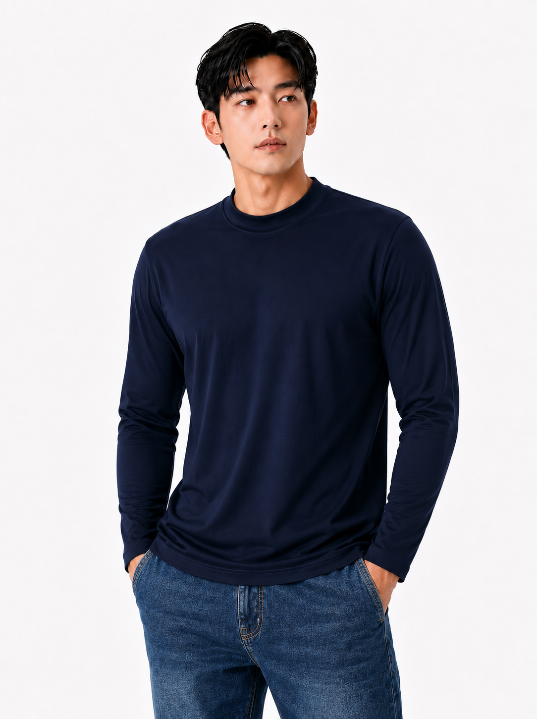춘하 경량 UV차단 티셔츠 네이비 MT-2056
