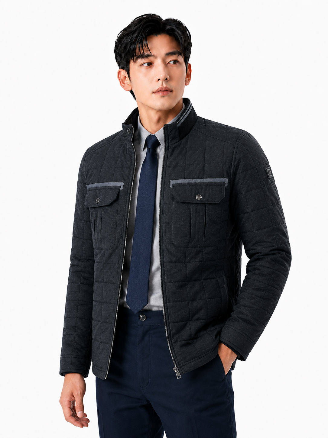 클래식 퀄팅 점퍼 TB-378J