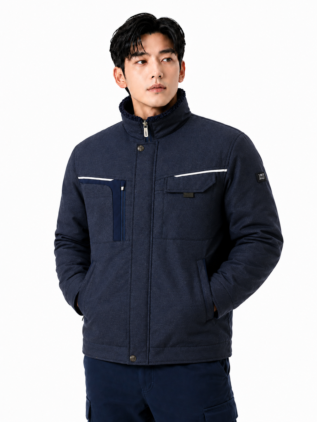 양털 안감 점퍼 네이비 TB-920J