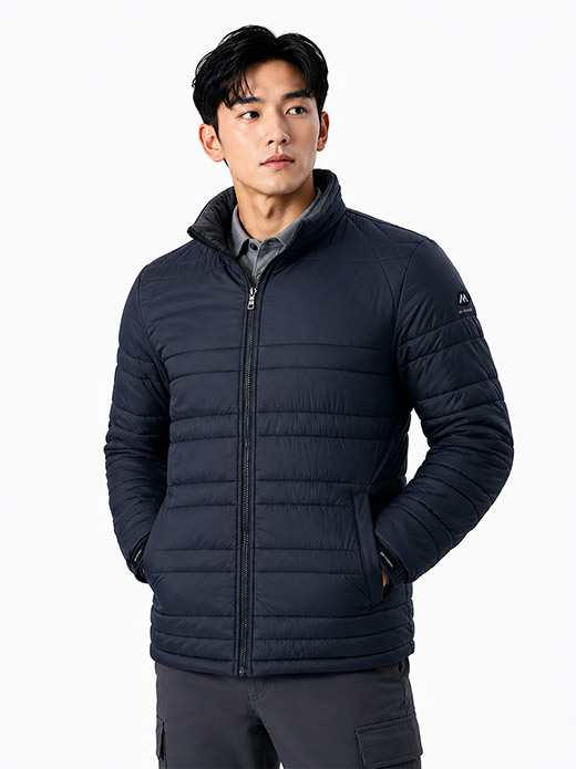퀄팅 폴라폴리스 안감 점퍼 블랙 MK-2553J