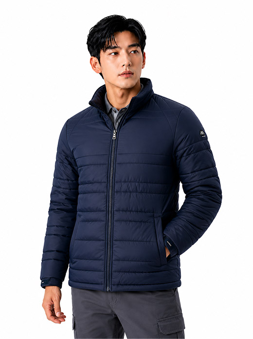 퀄팅 폴라폴리스 안감 점퍼 네이비 MK-2552J