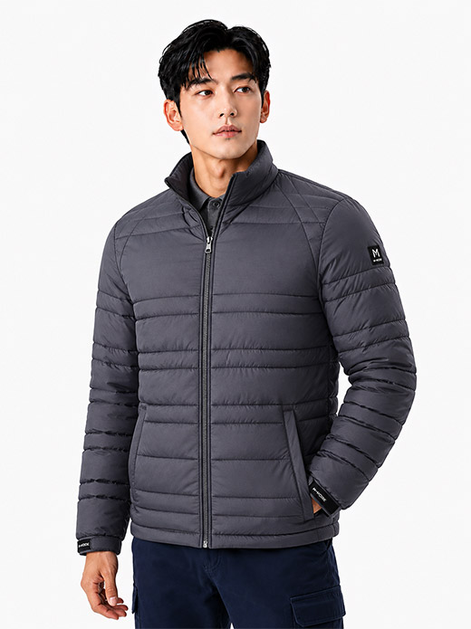 퀄팅 폴라폴리스 안감 점퍼 그레이 MK-2551J