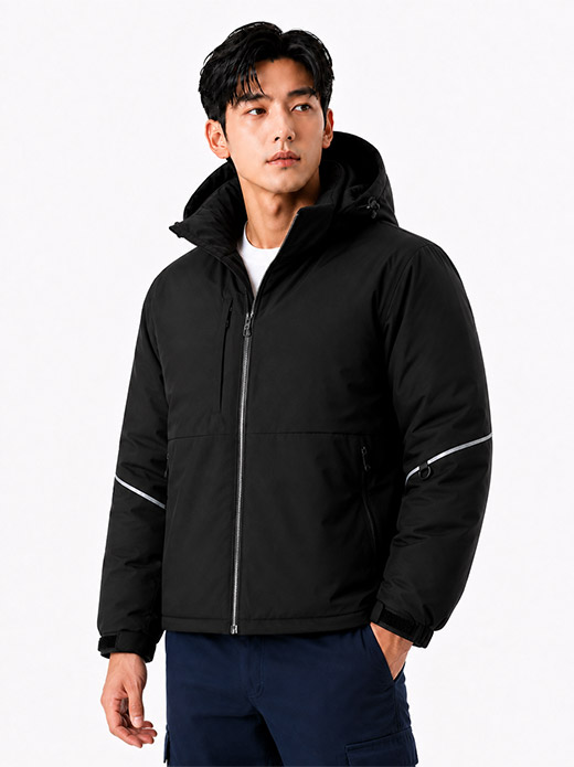 리사이클 패딩 자켓 블랙 TB-508J