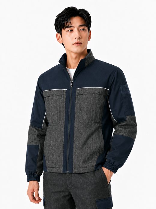 블랙데님 패딩 작업복 TB-471J
