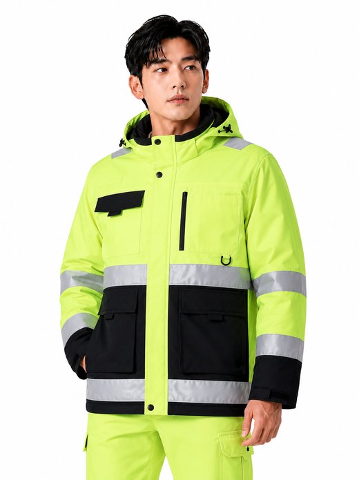 야간식별 방수 형광패딩 상의 TB-5031J