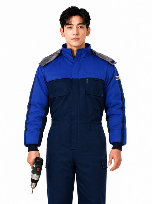 동계작업 스즈끼 정비복 상하일체형 TC패딩 TB-751
