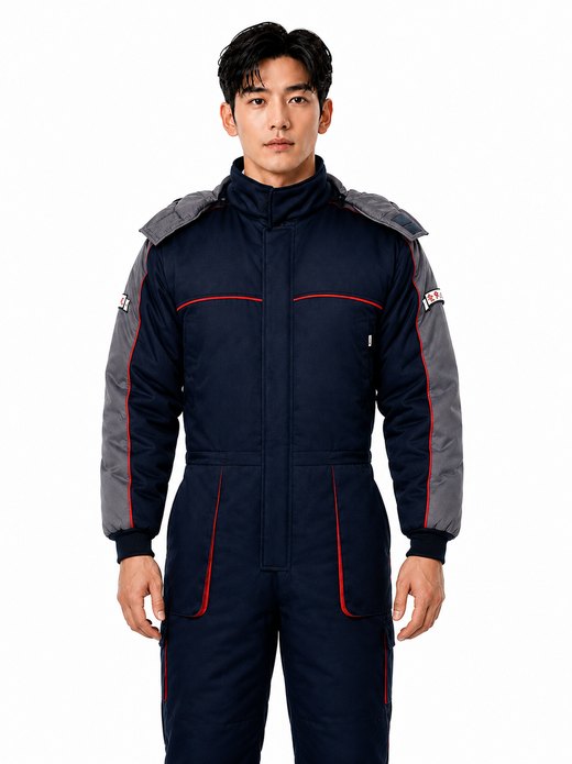 동계작업 퀄팅 스즈끼 정비복 상하일체형 TC패딩 TB-762