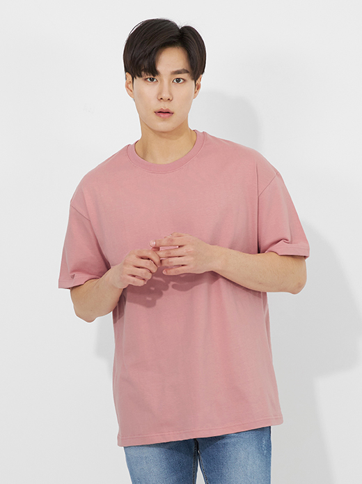 16수 오버핏 라운드티 반팔