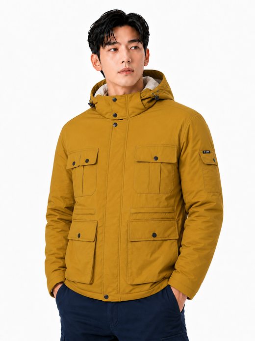 발열안감 오리털 패딩 자켓 머스타드 MK-685