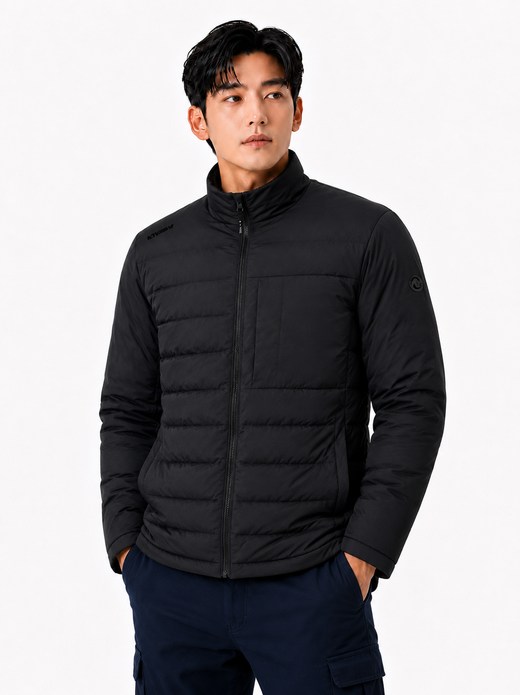 스트레치 오리털 경량패딩 블랙 MK-388J