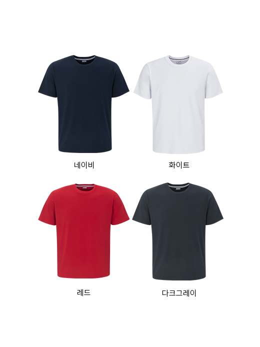 코트나 스판 라운드티 반팔