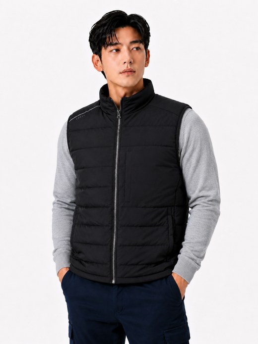 경량 스트레치 보온조끼 블랙 MK-418