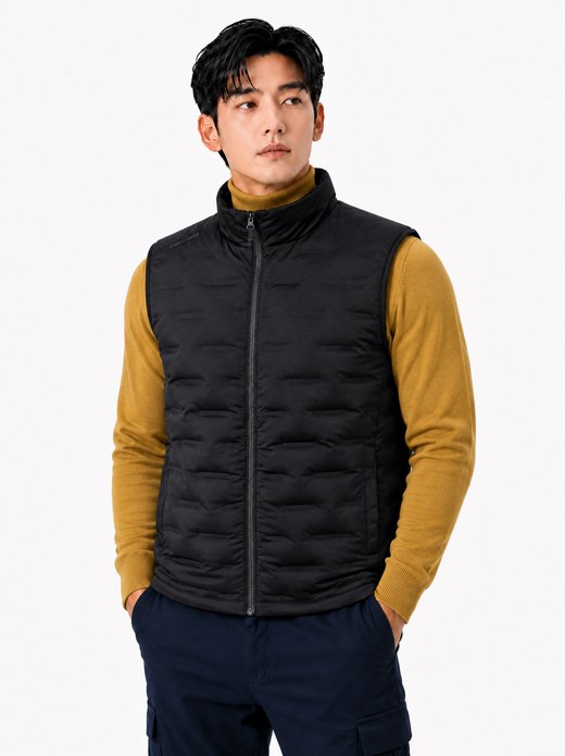 경량 재직튜브 오리털 패딩조끼 블랙 MK-412J