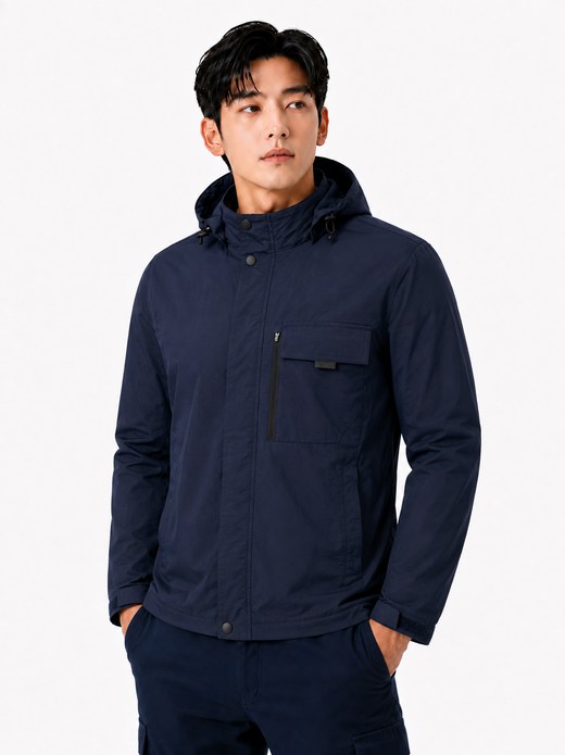 스판 바람막이 네이비  MK-1093J