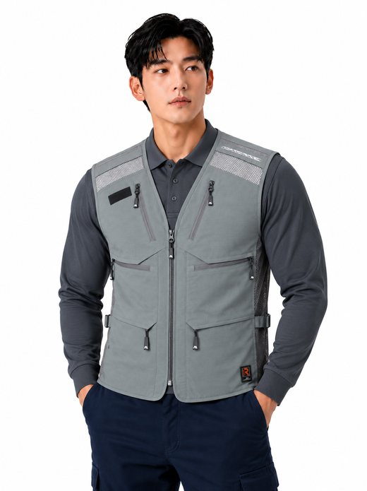 멀티포켓 조끼 그레이 MK-543J