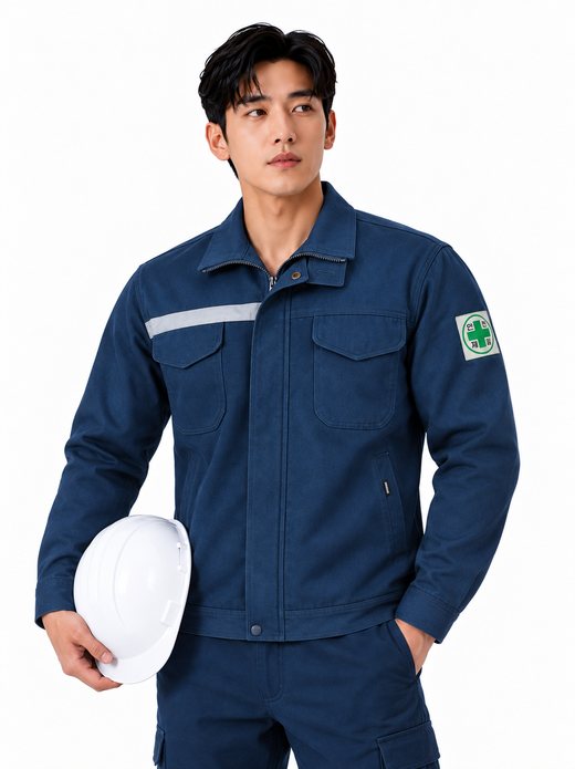 춘추 안전제일 용접 작업복 점퍼 상의 IT-428BJ