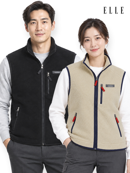 엘르스포츠 플리스 조끼